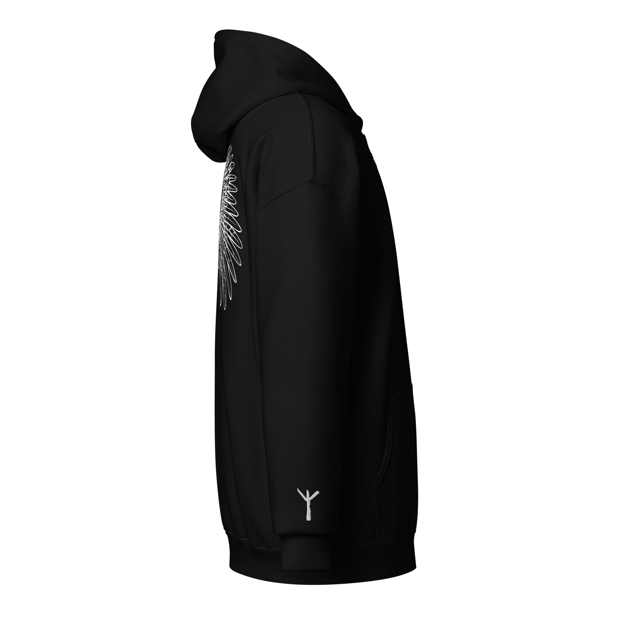 Algiz - Hoodie met rits - White - Image 3