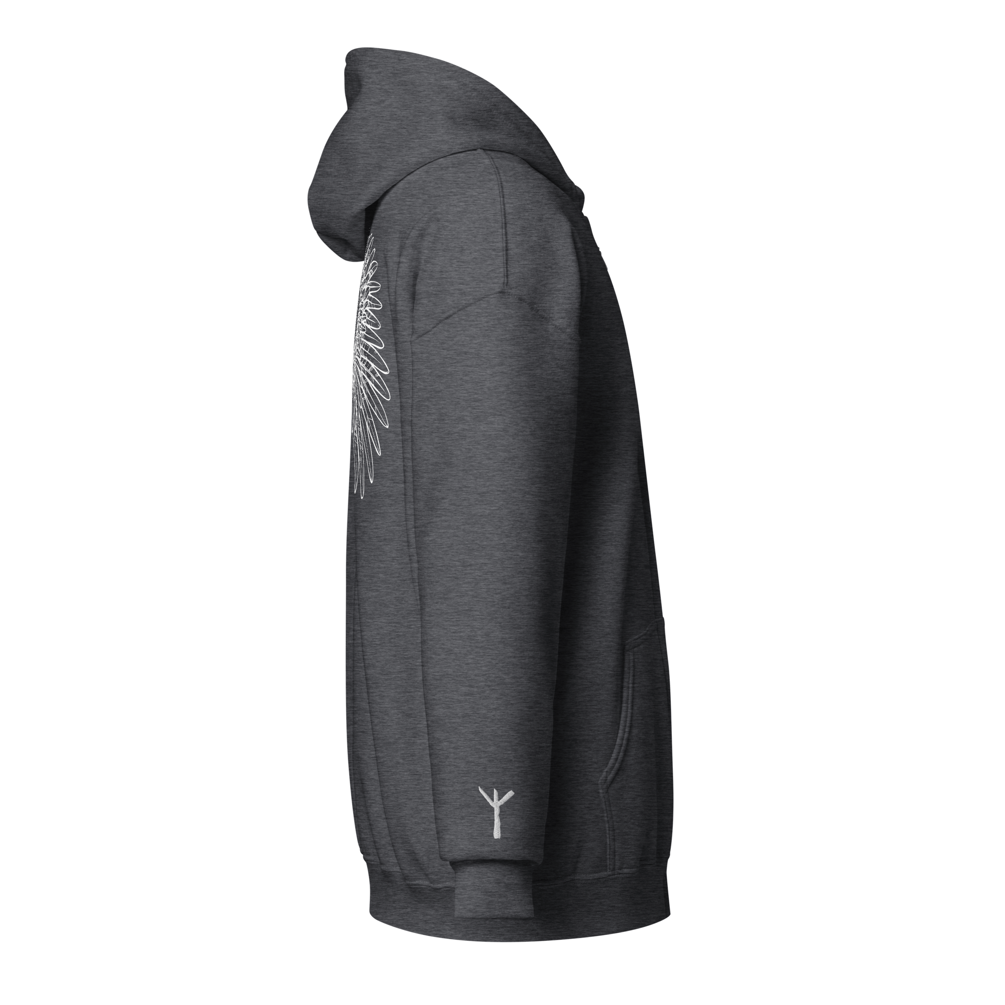 Algiz - Hoodie met rits - White - Image 8
