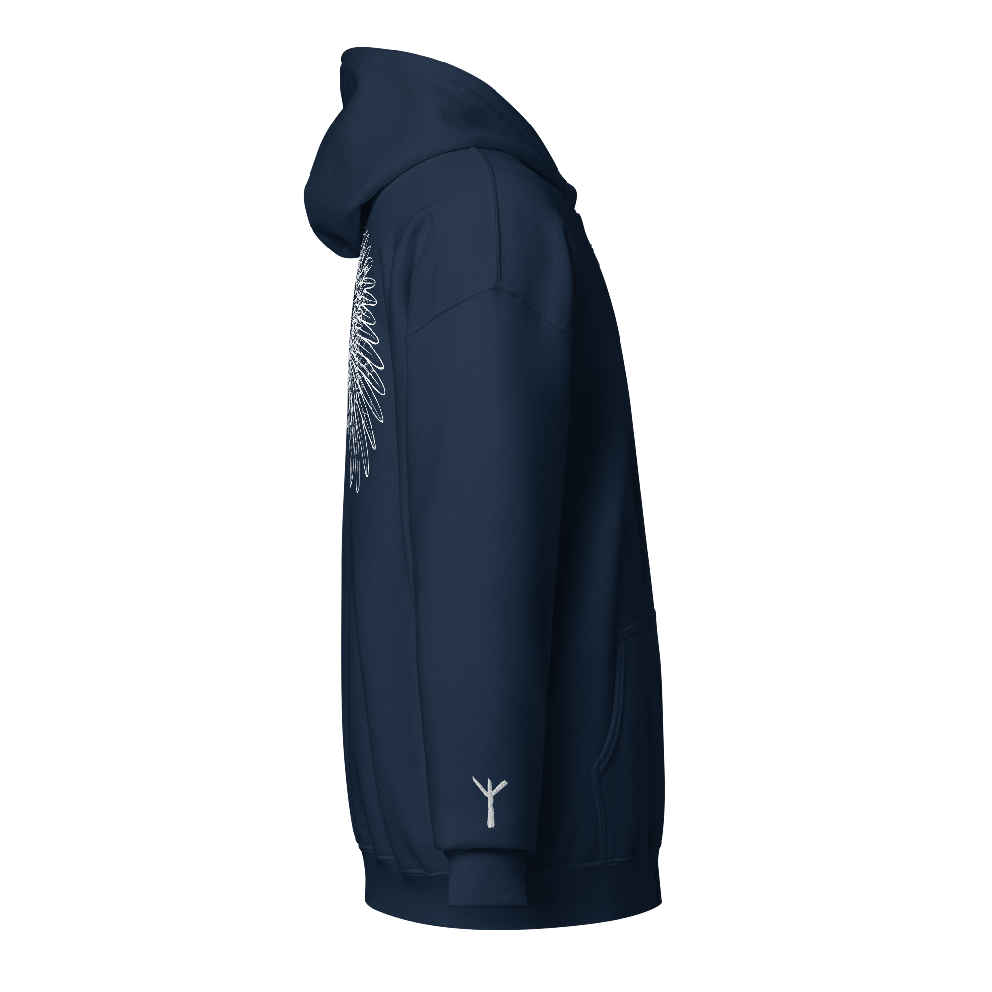 Algiz - Hoodie met rits - White - Image 6